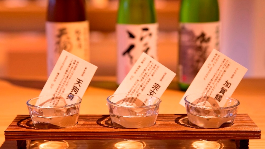 ◆日本酒バー◆飲み比べ（有料にてご提供） 15:00～24:00 （L.O　23:30）