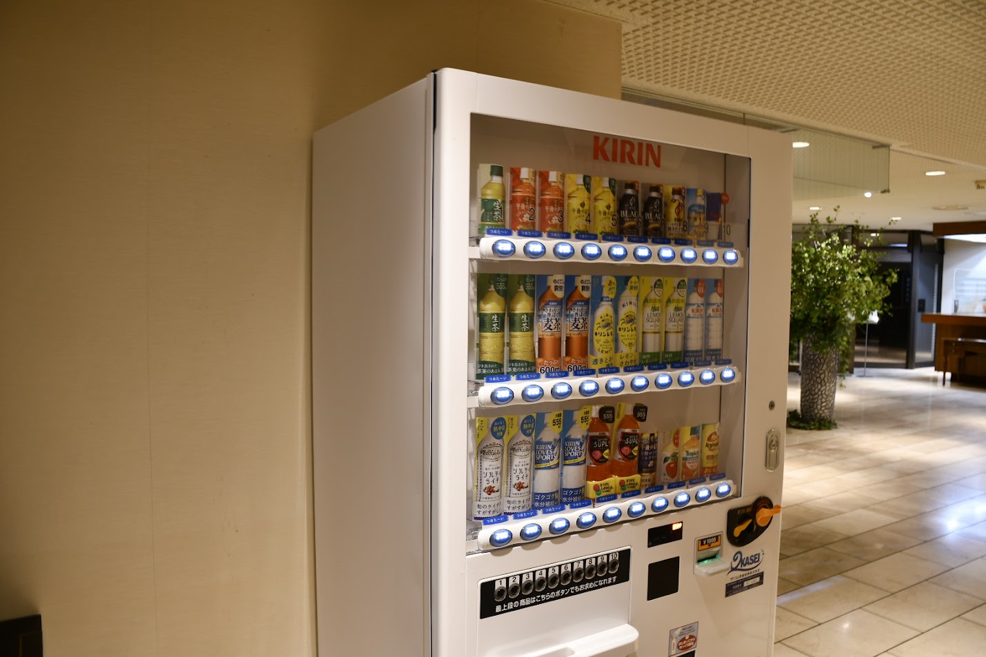 【館内設備】自動販売機はホテル1階部分にございます（アルコールも有）