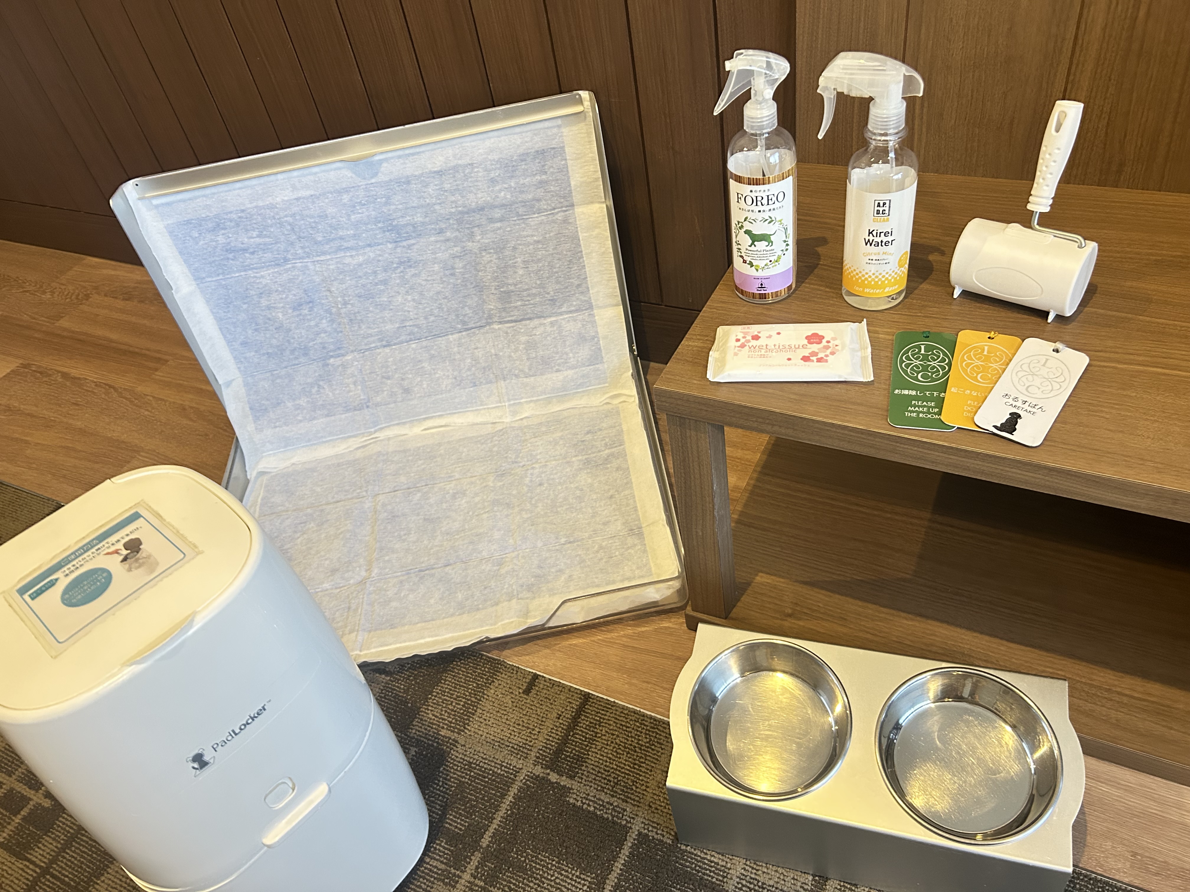 客室用ペットアメニティ