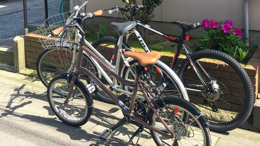 ・自転車は無料レンタル可能。サイクリングに最適です