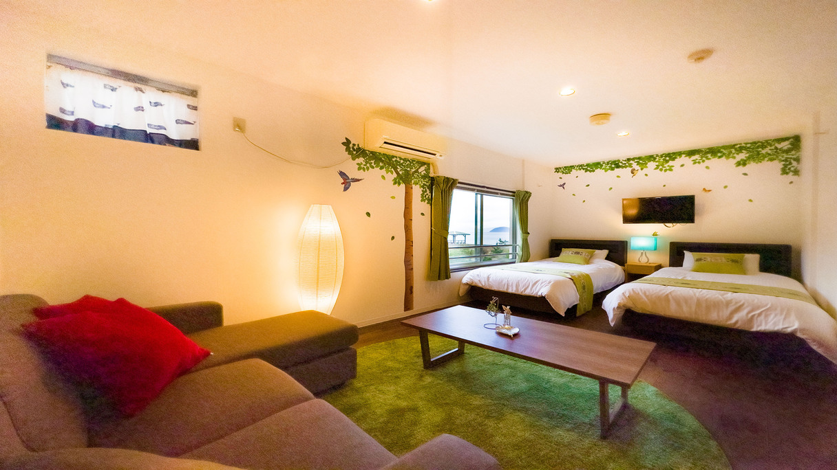 【デラックスツイン】ソファーで海を眺めて♪広々贅沢ステイ★