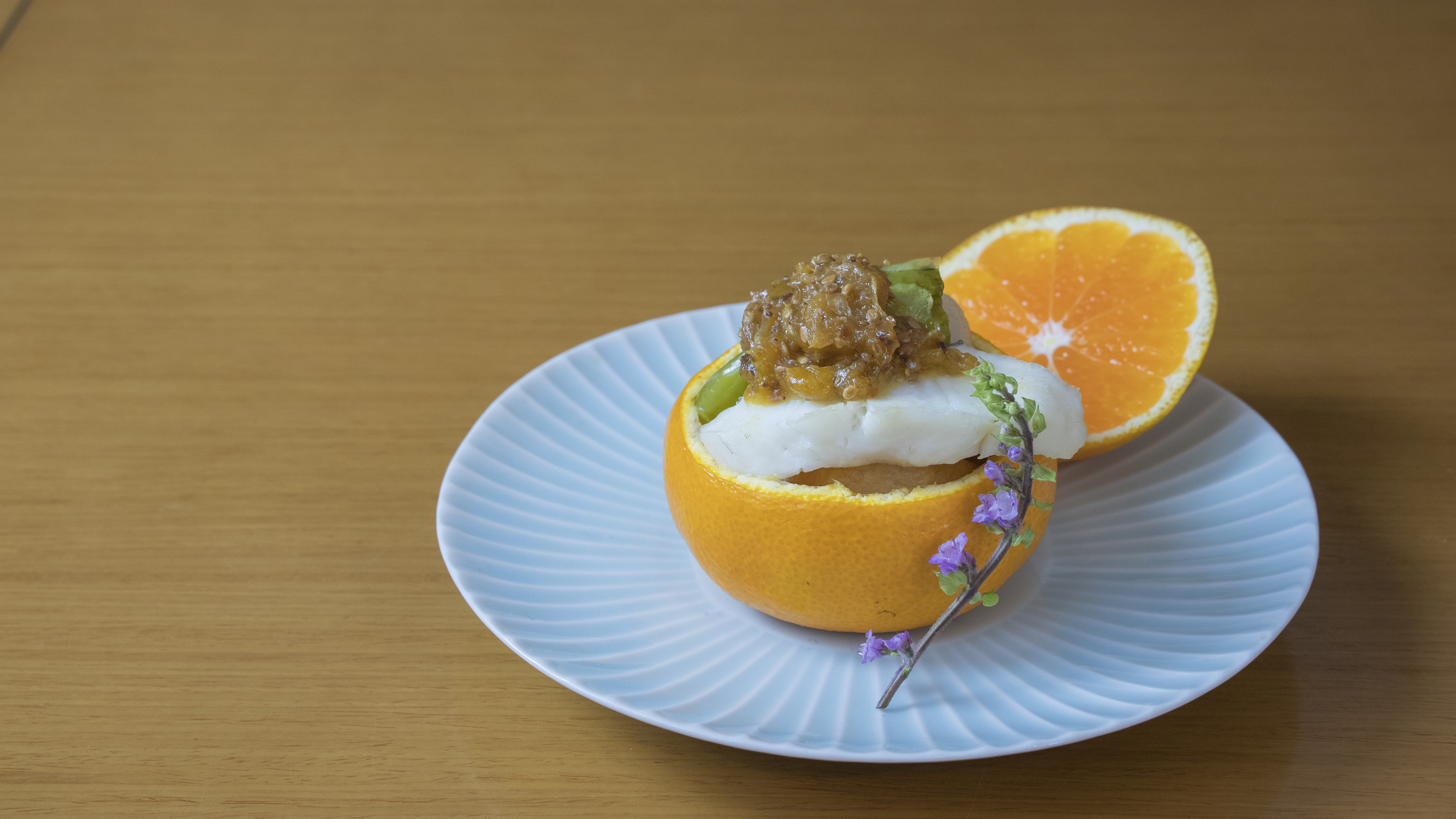 お野菜と海鮮のみかん窯焼き