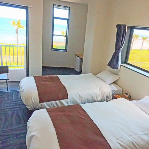 ◆海側◆バルコニー付き！ツインルーム（ユニットバス完備）