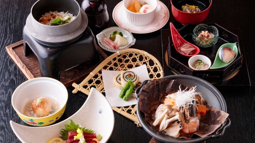【鎌倉プレミアム会席】鎌倉会席に「国産牛の焼きしゃぶ」をプラス！上質なお肉を加えた会席料理（2食付）