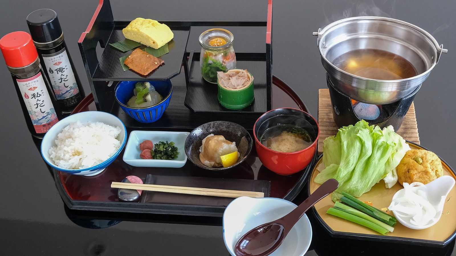 【1泊朝食付き】人気メニュー「瓶丼」は小瓶に詰まった海の幸！海を眺めながら美肌温泉で整える静かな滞在