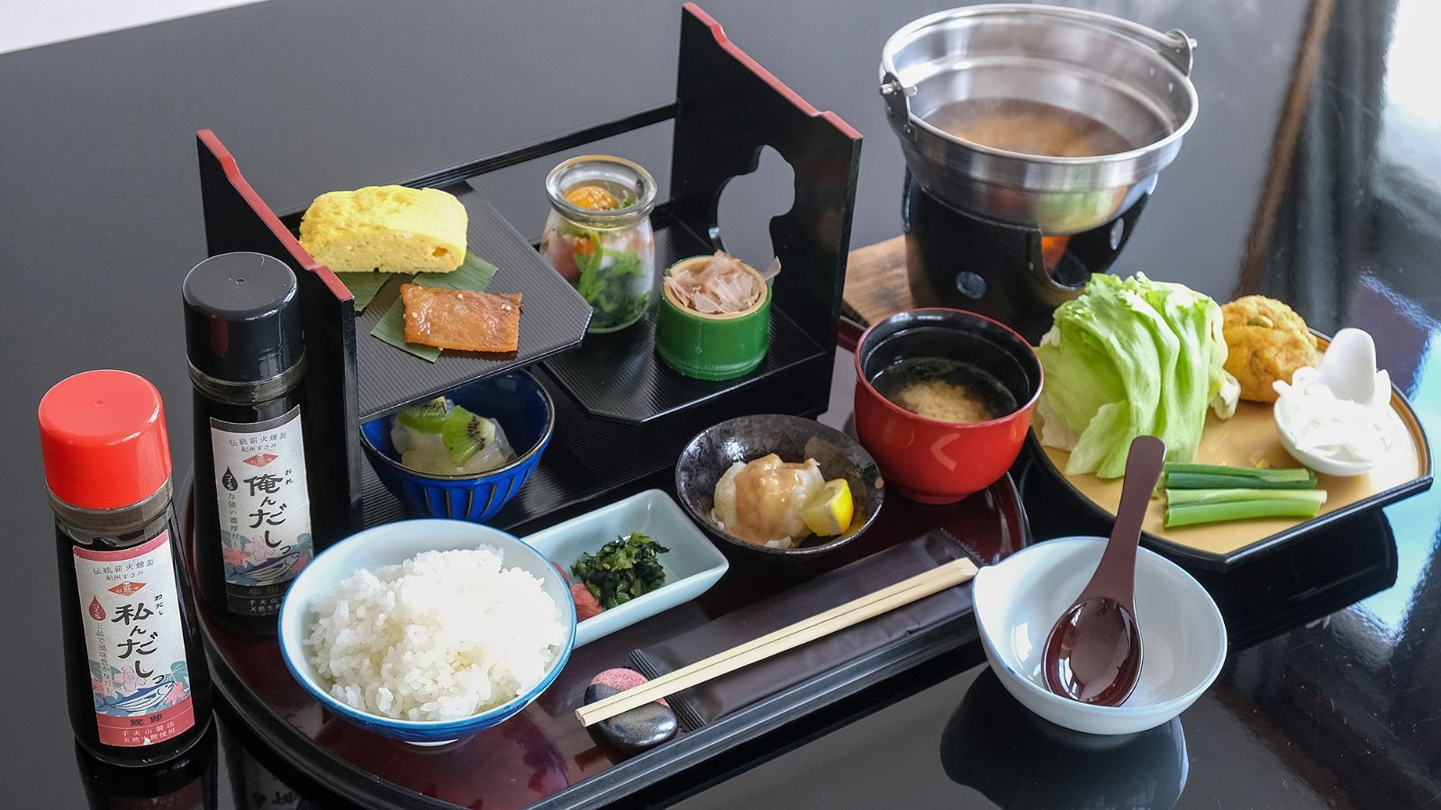 【1泊朝食付き】人気メニュー「瓶丼」は小瓶に詰まった海の幸！海を眺めながら美肌温泉で整える静かな滞在