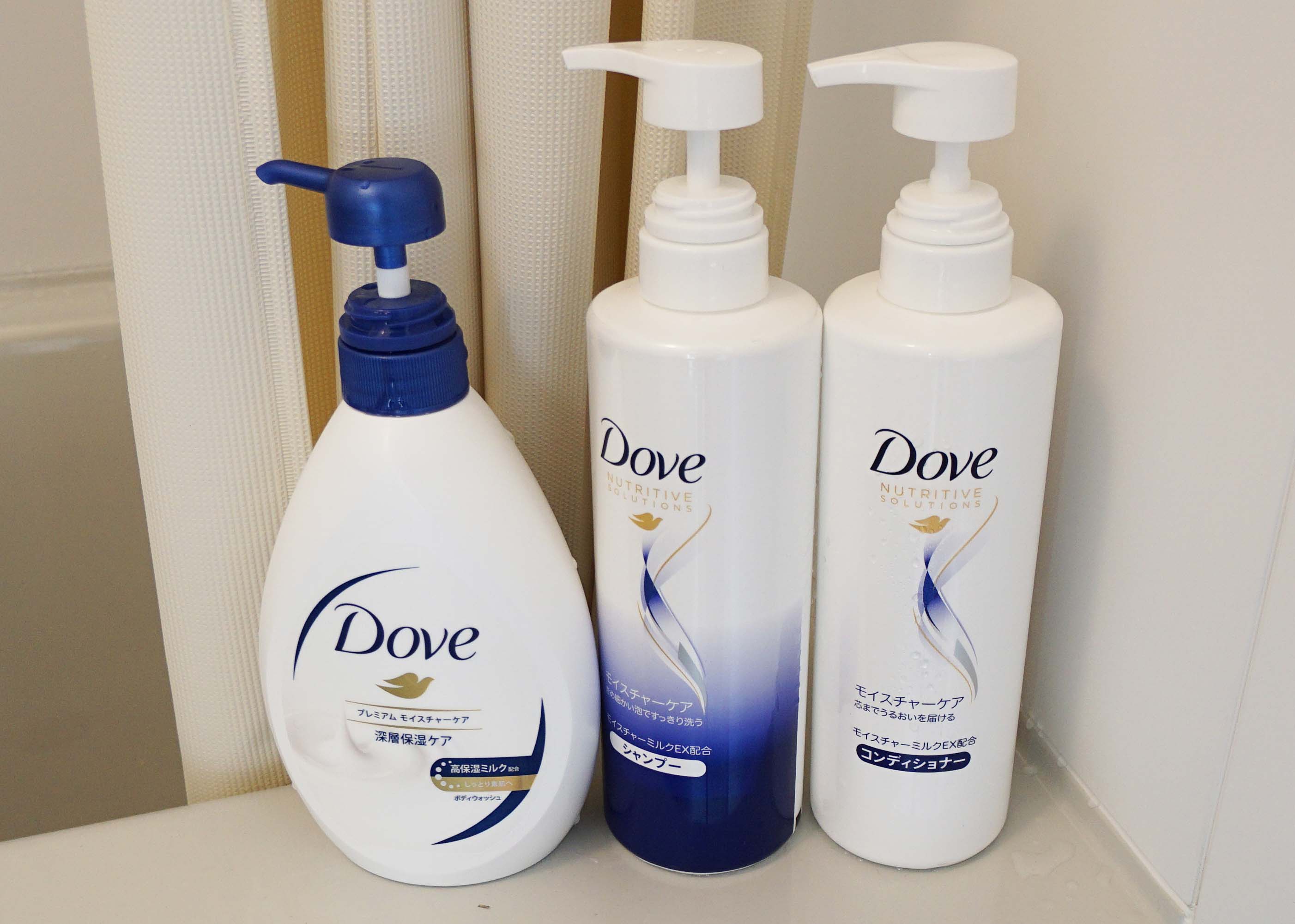 シャンプー、コンディショナー、ボディソープ