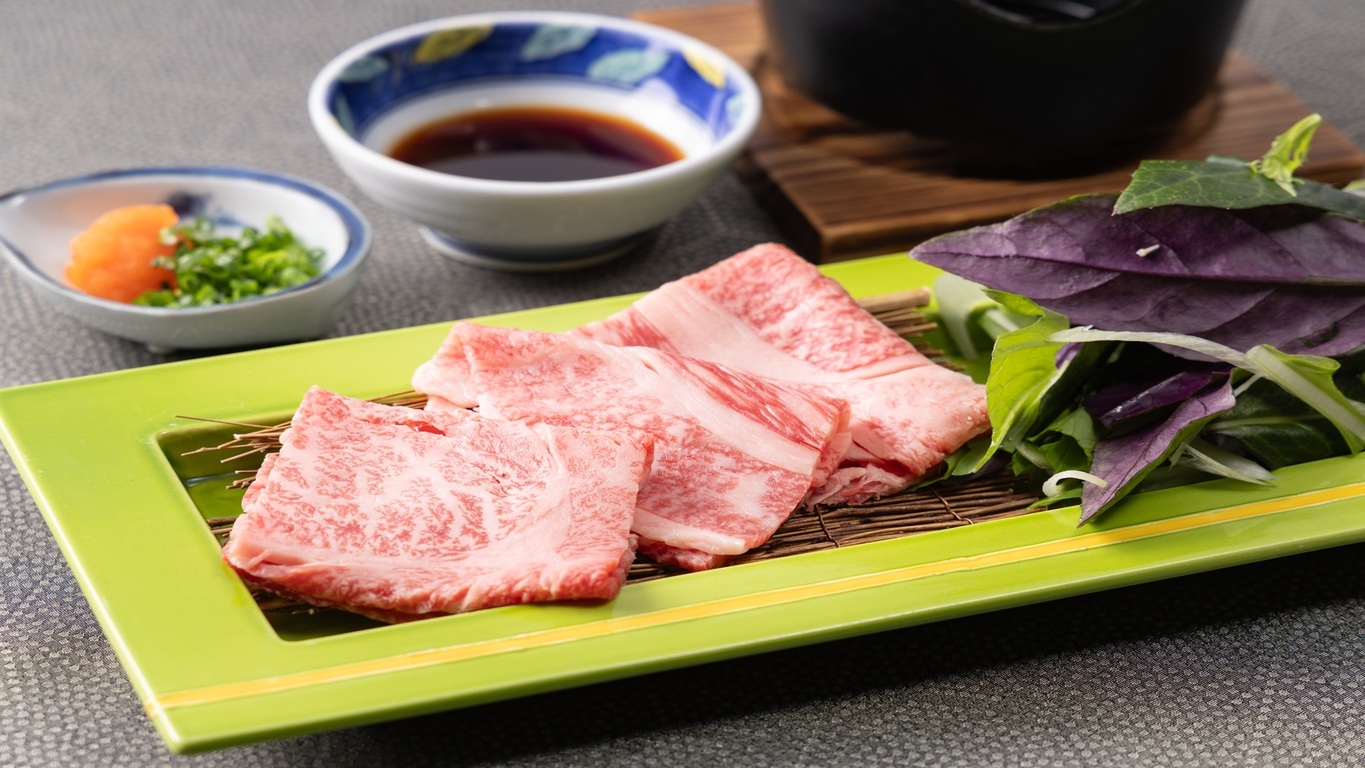 富山酒粕育ち和牛のメイン料理！！【富山和牛会席】１泊２食　飲み放題付