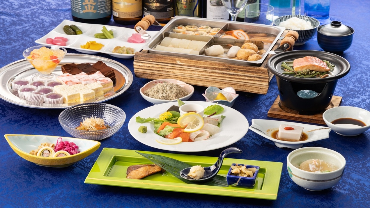 お魚好きの方のために、魚介中心の海鮮コース【魚彩会席】１泊２食　飲み放題付(〜6/30)