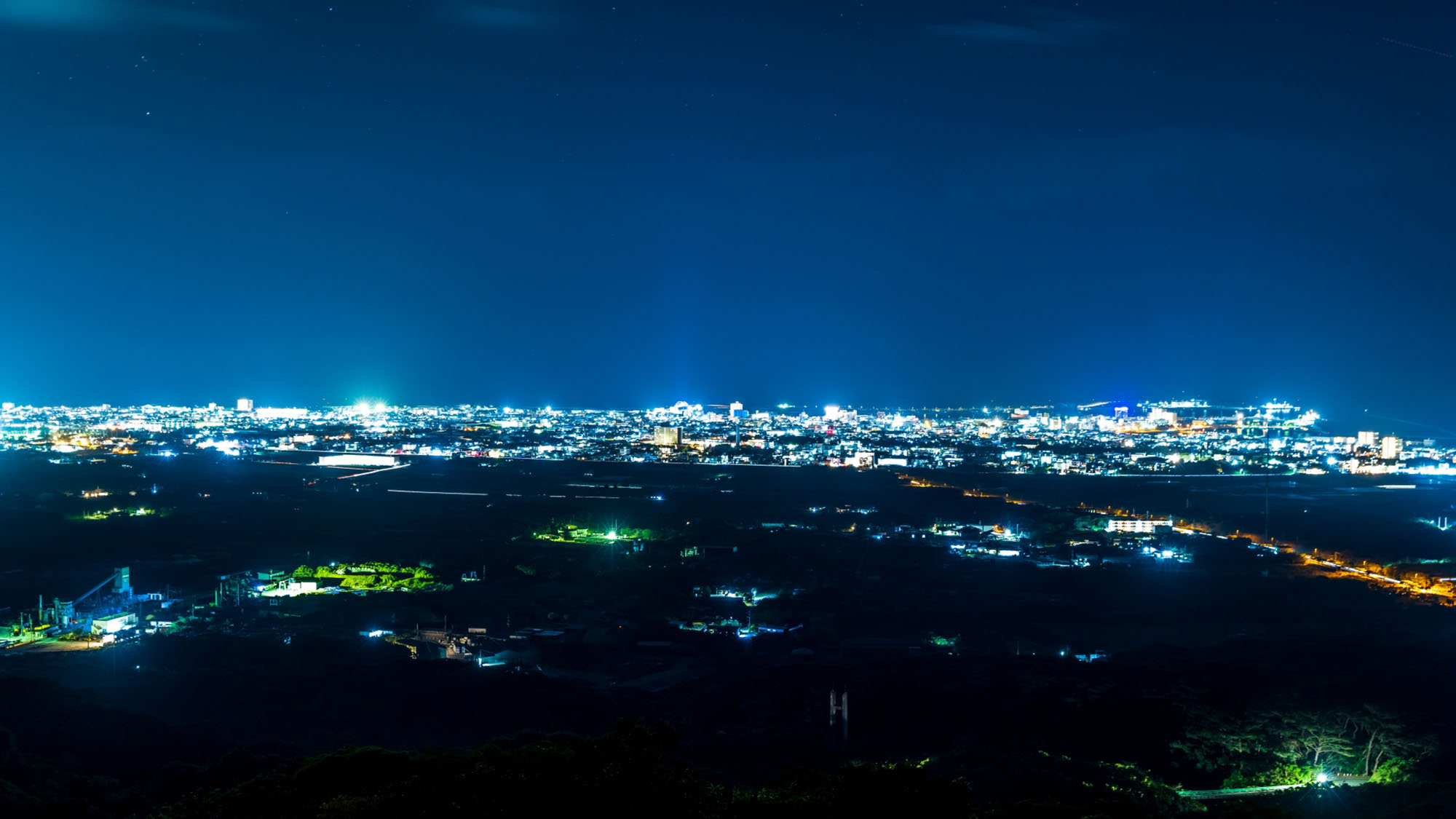 【観光】 バンナ公園　展望台から望む夜景