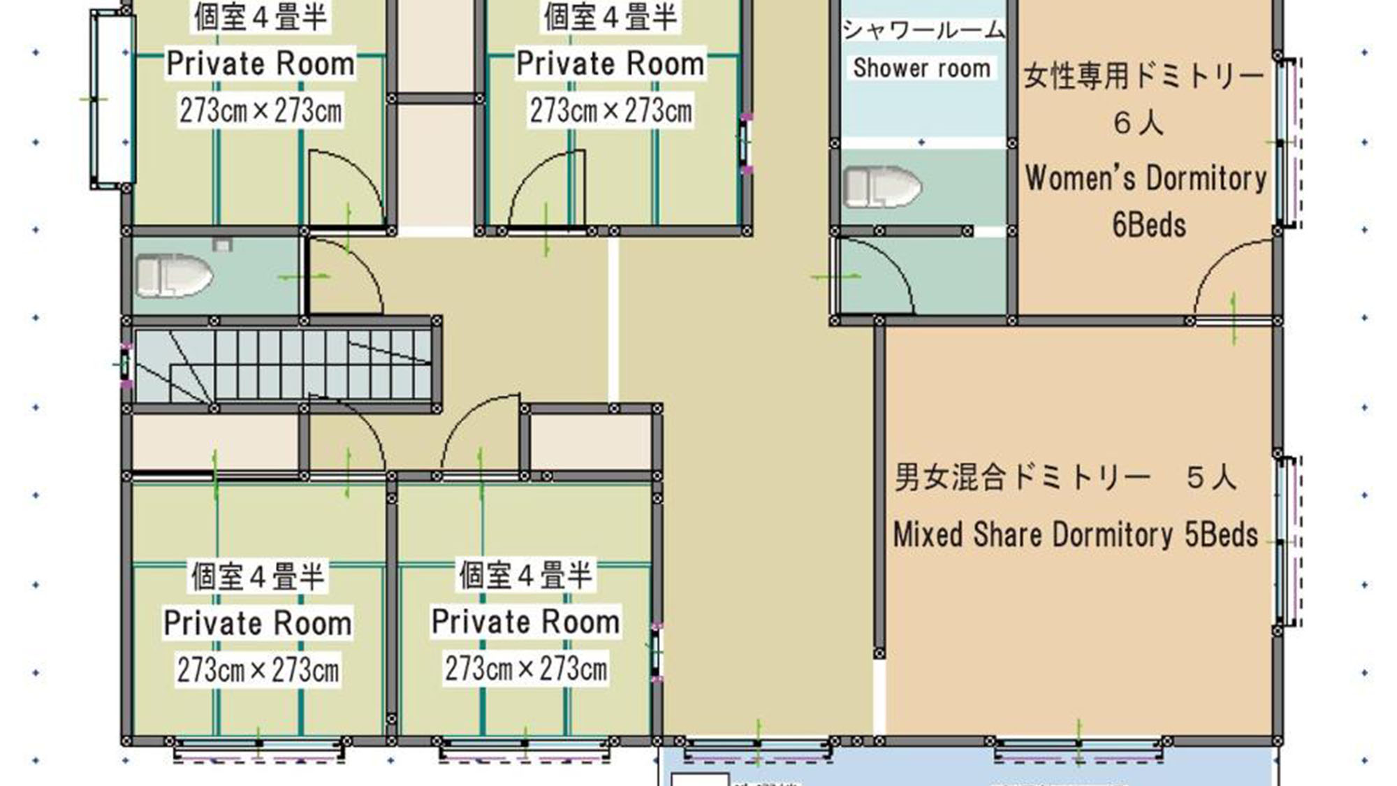 【客室】 館内図2F