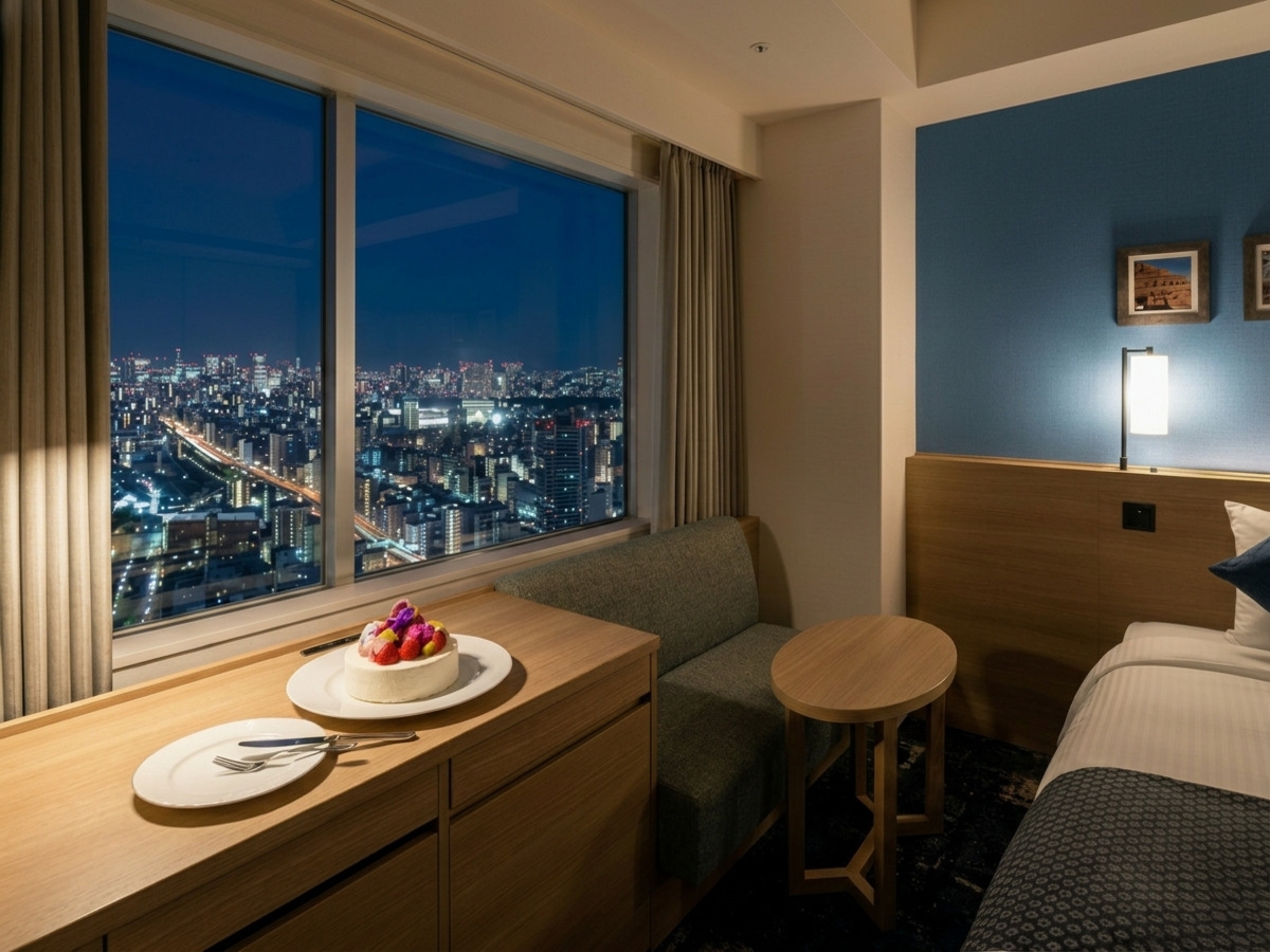 【記念日ステイ】ホールケーキでお祝い★特別な夜と優雅な朝食付きプラン