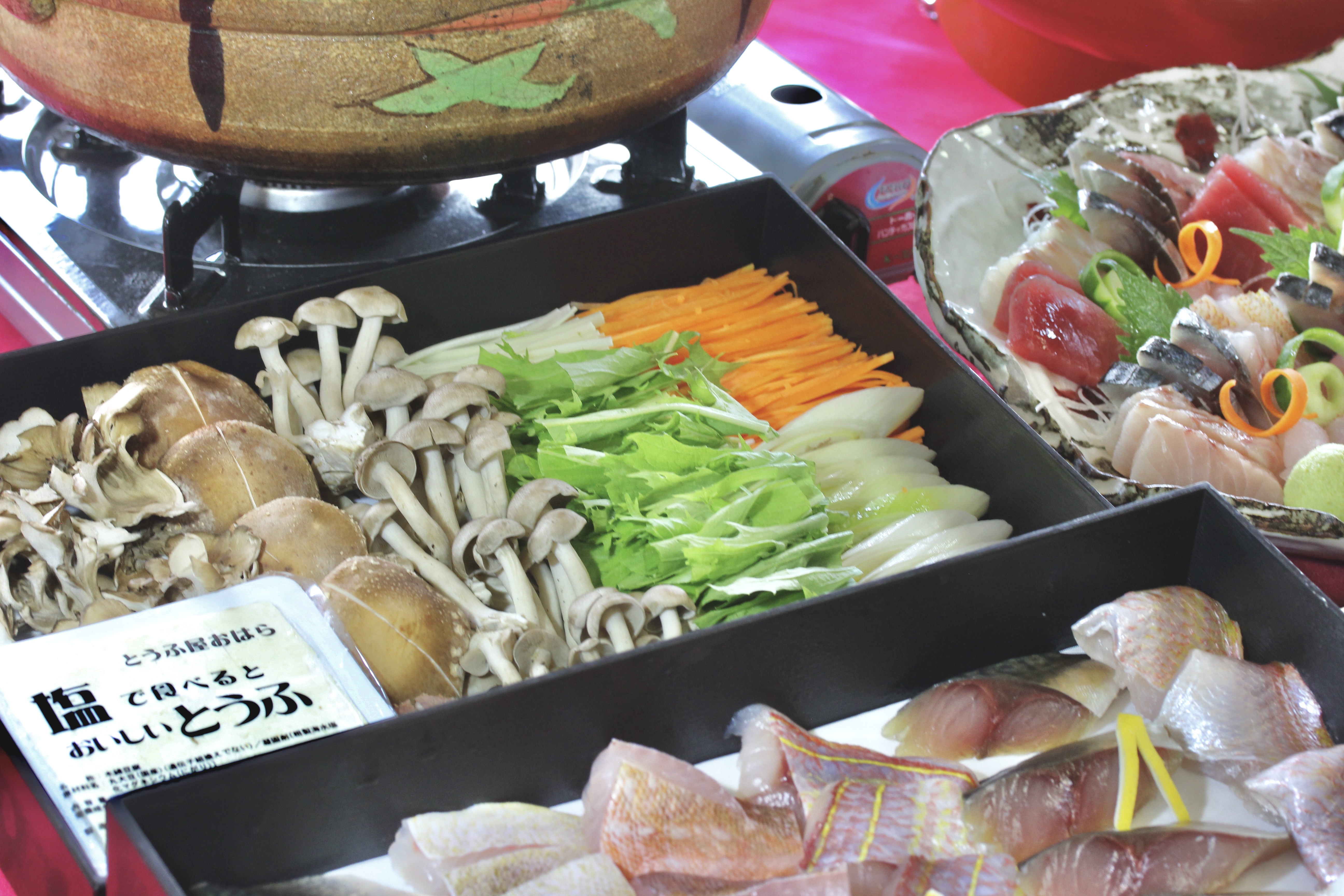 海鮮バイキングのお鍋