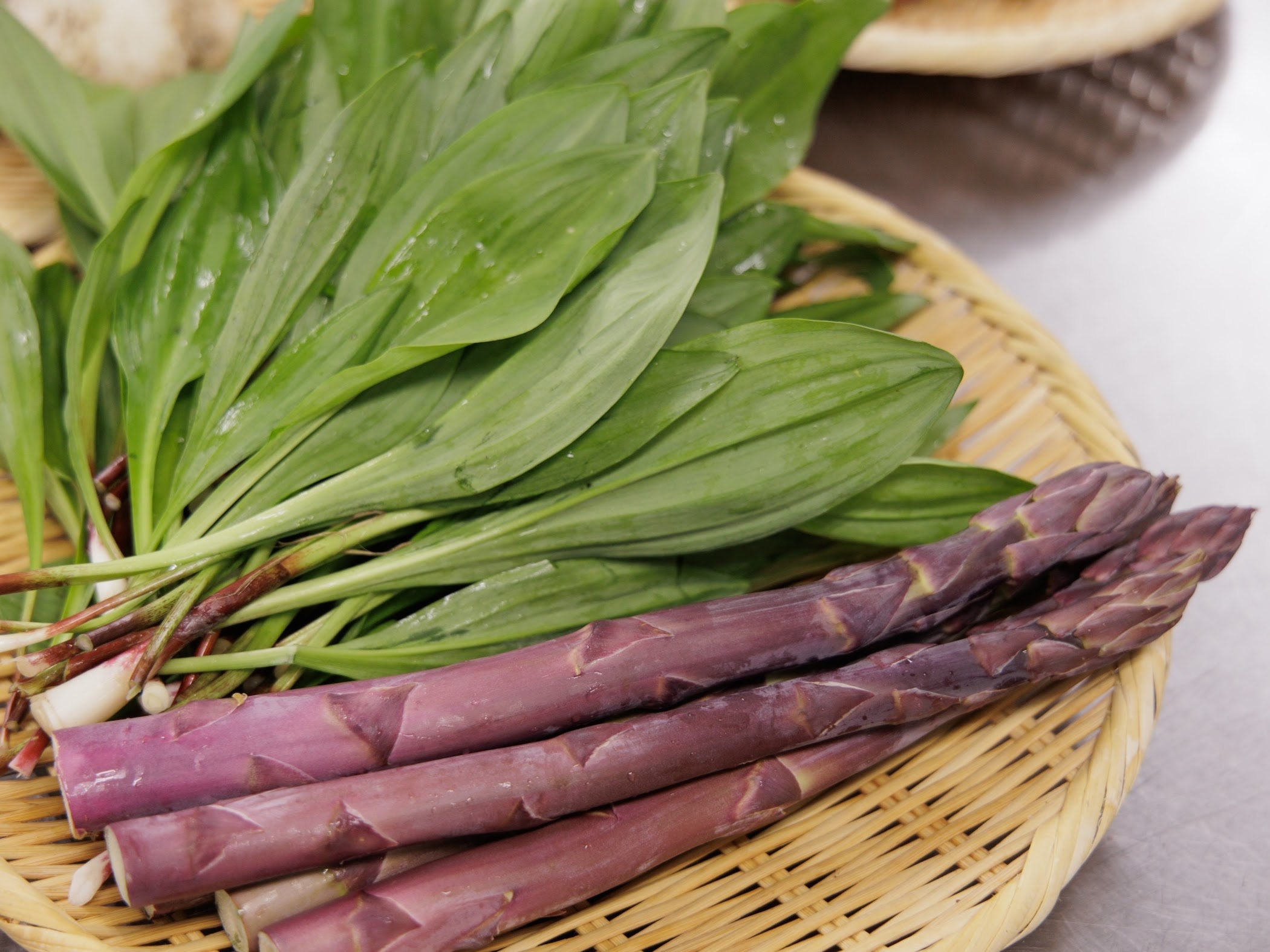 春は里山の恵みに舌鼓。山の香り&ldquo;山菜&rdquo;や、畑で育った南会津名産の極太アスパラも毎朝採れたてが届く！