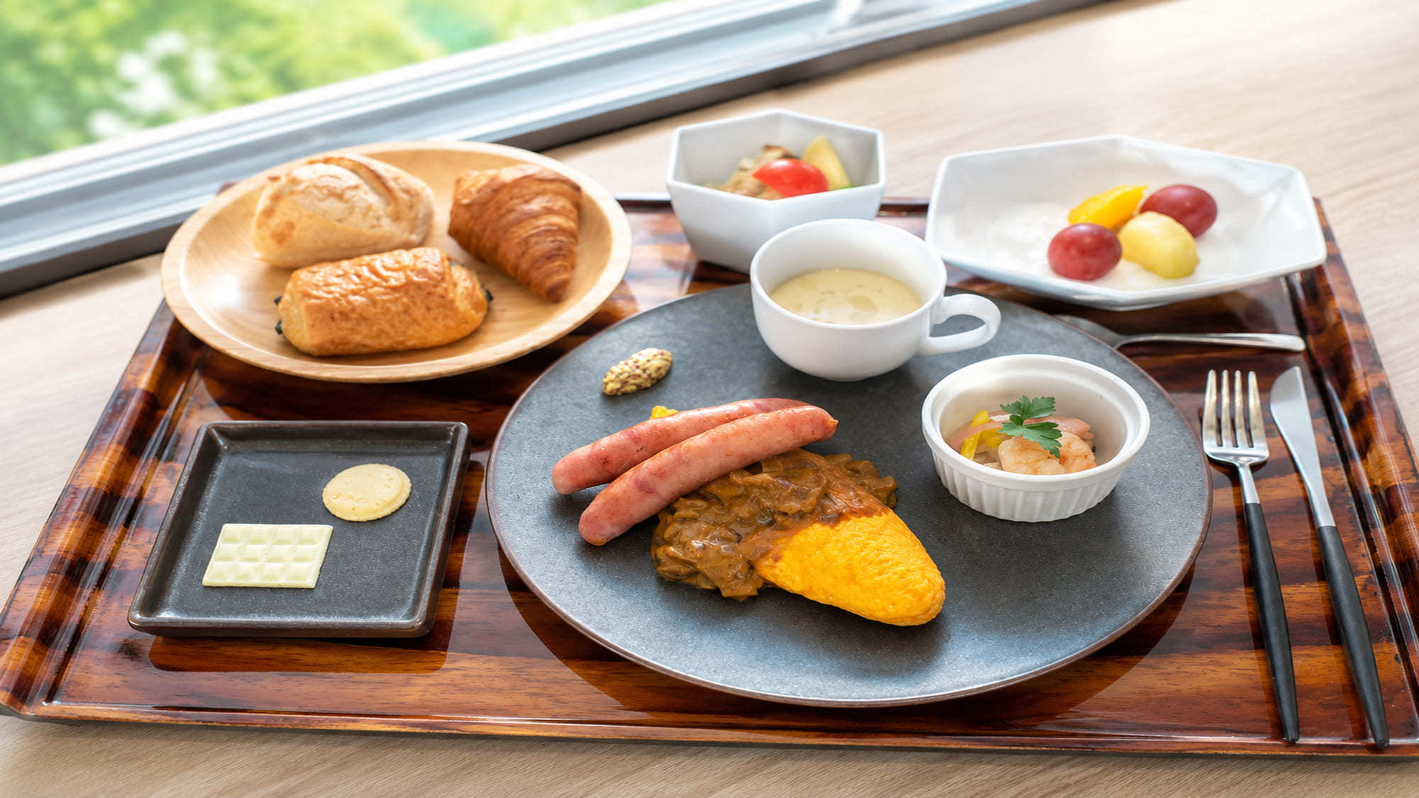 オムレツ&シュリンプ(洋食A)_加工