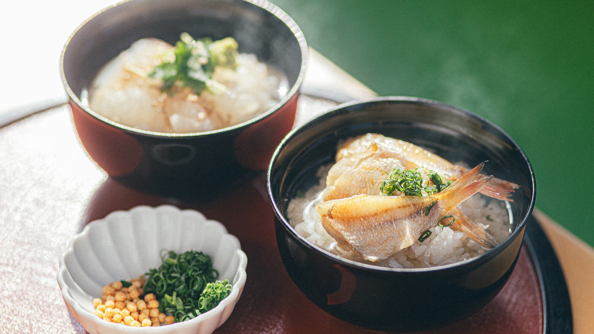 鯛茶漬けとのどぐろ茶漬けイメージ