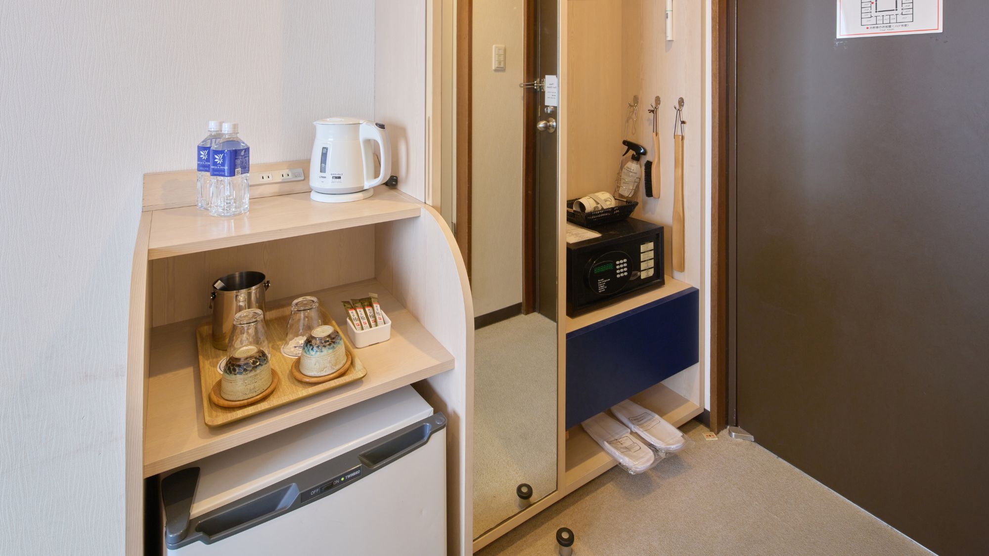 【メインタワー】コンパクトツインルーム 1～2名様に最適。使い勝手を一番に考えたシンプル