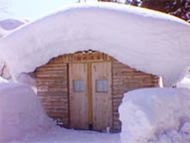 大雪！野天風呂