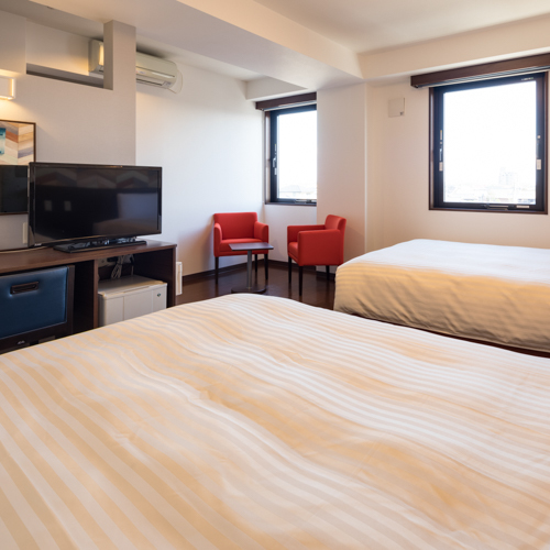 ◆ツインスタンダード２◆広さ２７平米◆ベッド幅１４０センチ◆お子様添い寝にオススメ◆