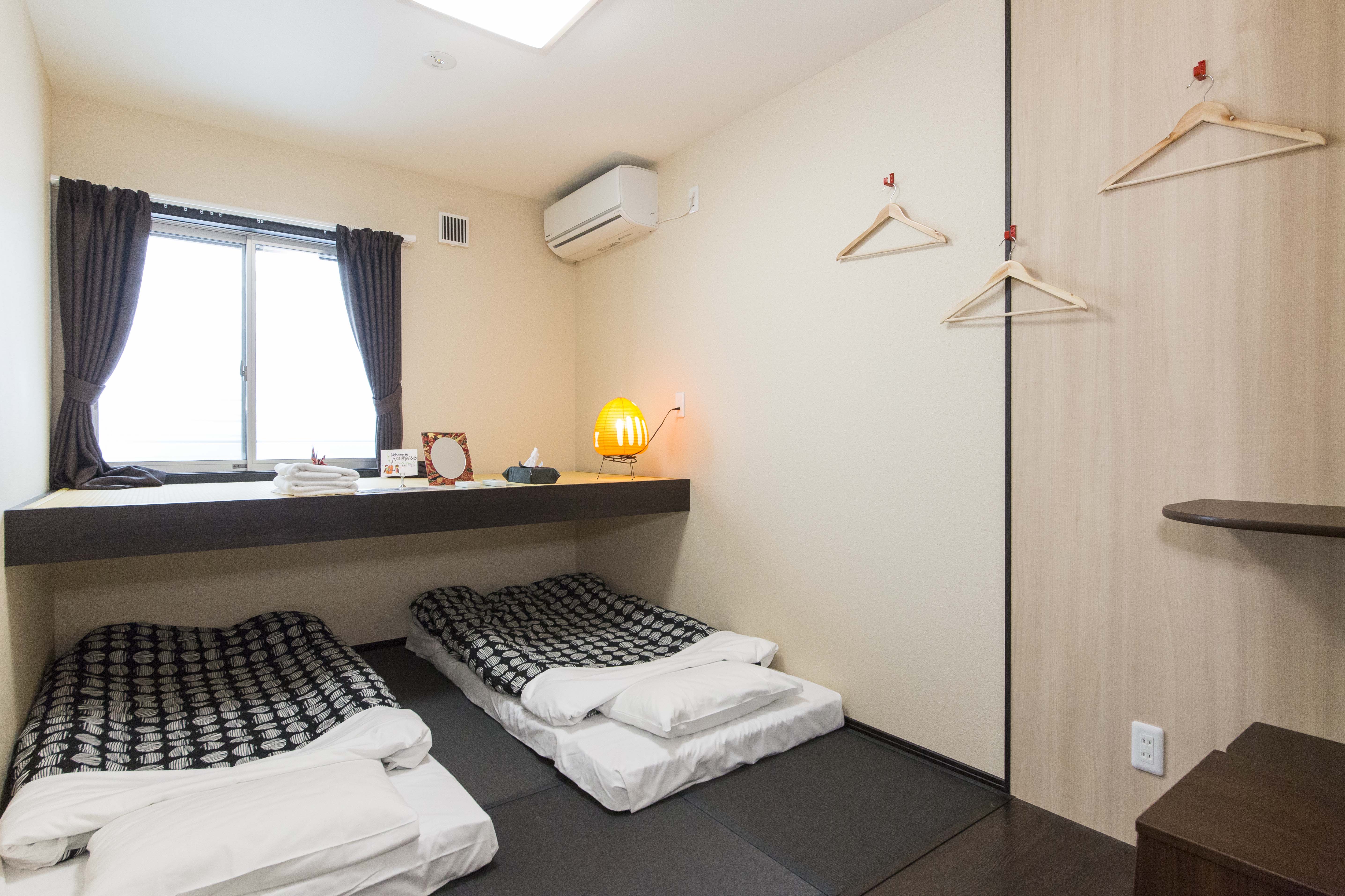 プライベートツインルームエキストラベッド付き