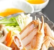 【冬のお得旅】　かにすき鍋＆お刺身＆福井名物「おろしそば・ソースかつ丼」堪能♪