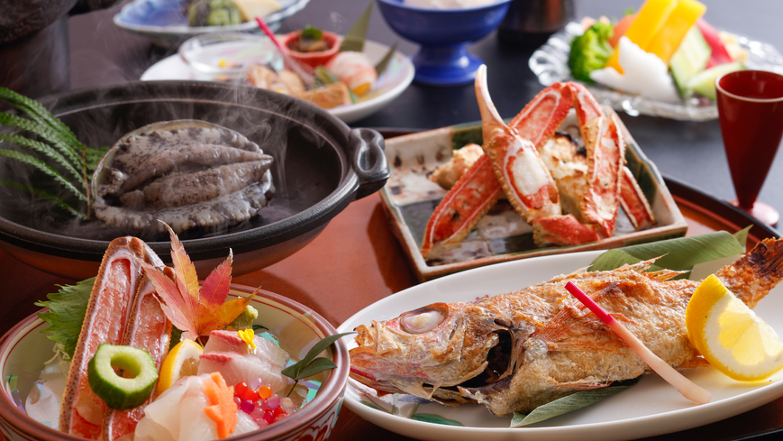 【超得♪6月7月★限定割】1泊夕食付/魚貝が好きデラックス/ノドグロ+活鮑/貸切温泉/現金特価