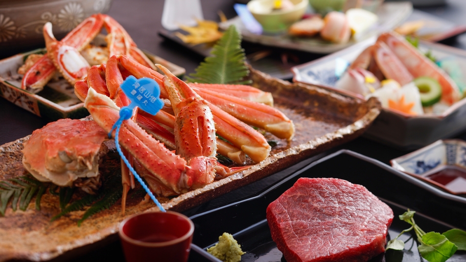 【城崎かに物語／ダブルプレミアム】-Ｃ-津居山港タグ付茹で松葉蟹★二人で一匹分/上田畜産但馬玄