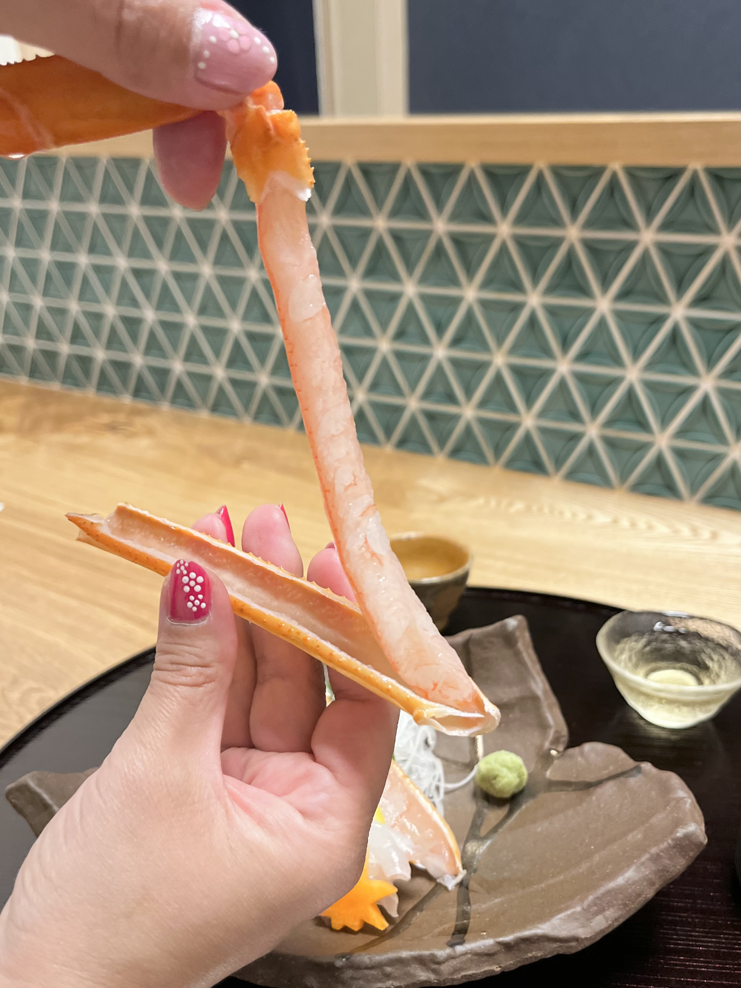 とろりと甘いかにの刺身