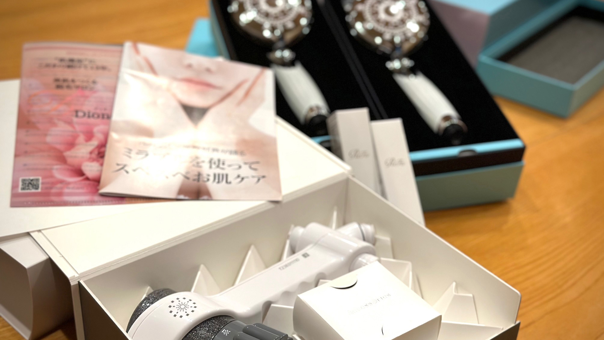 ミラブルゼロとReFaのシャワーヘッドを備えた湯処を