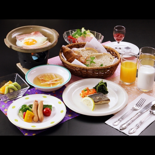 【選べる和食】洋食コースも充実の朝食♪「朝食から豪華～♪」と喜ばれています。