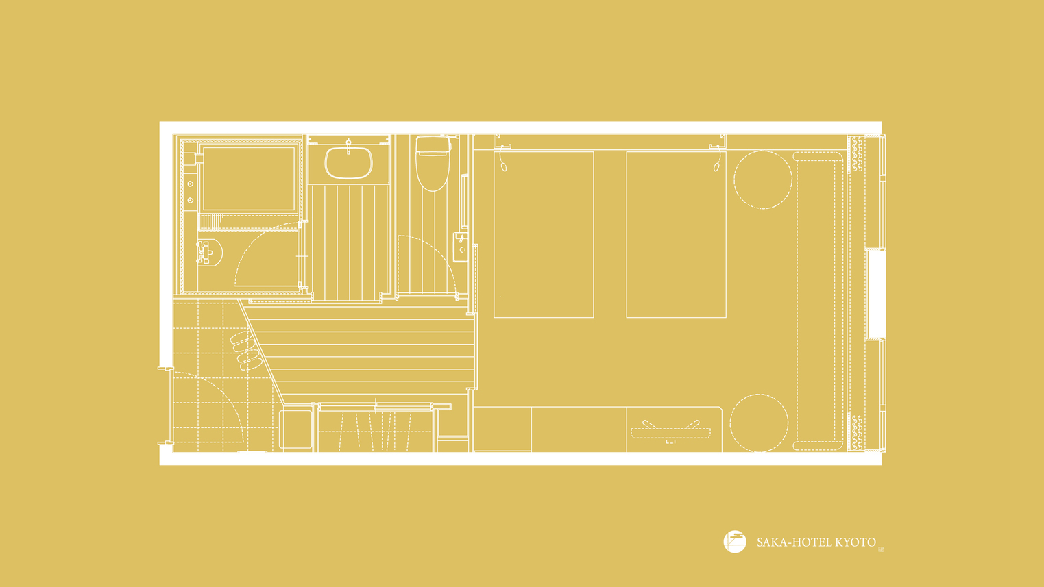 スーペリアツイン　35平米（一例）