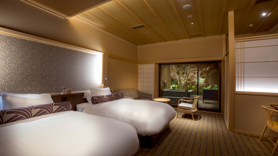 温泉露天風呂付グランデツイン 53平米(一例)