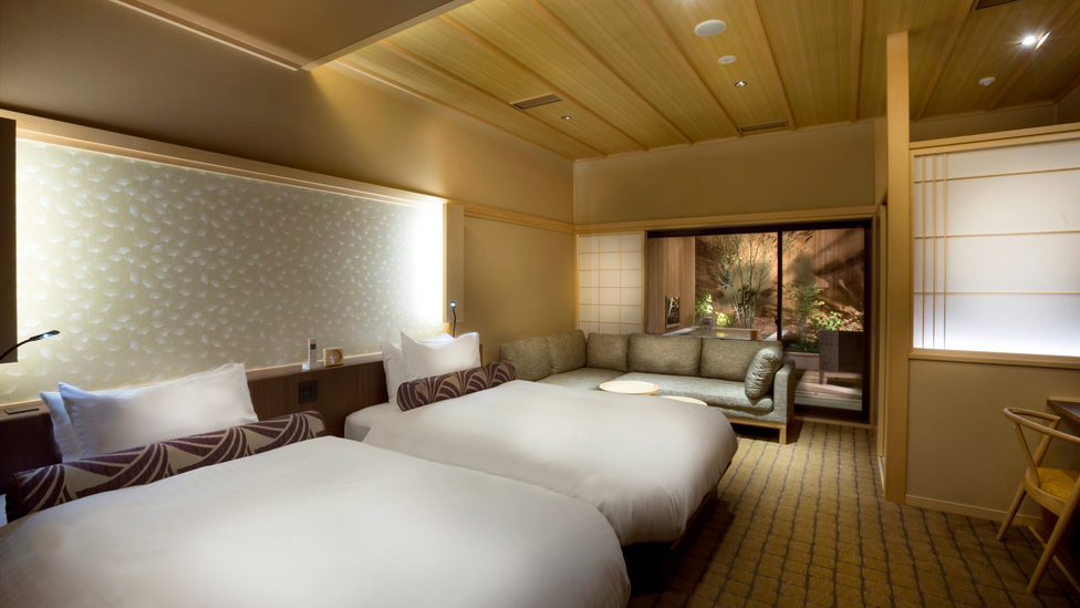 露天風呂付デラックスツイン　46平米（一例） 