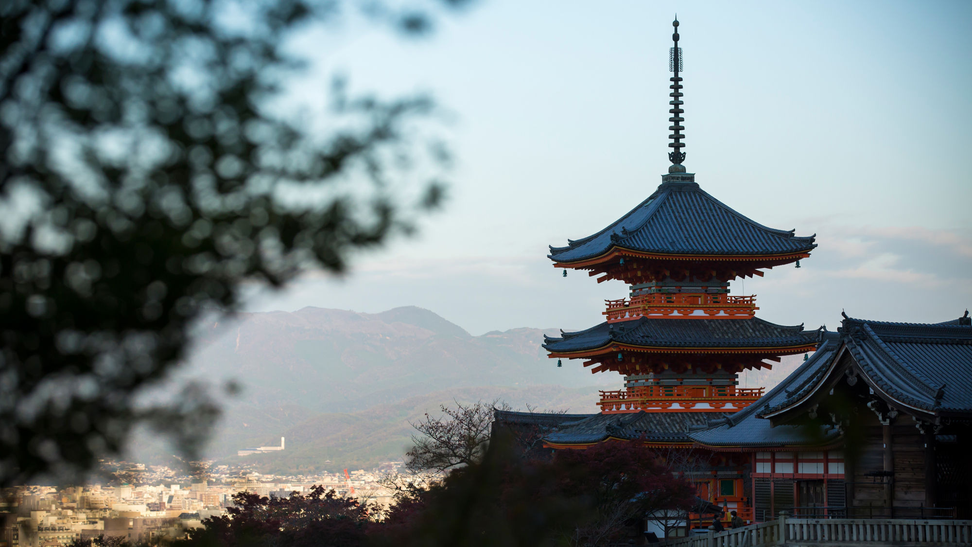 清水寺の高さ約31メートルの国内最大級の三重塔