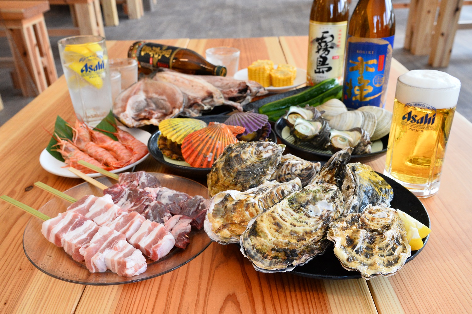 牡蠣小屋料理