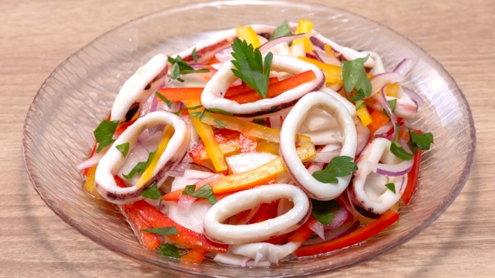 【朝食　冬メニュー】 烏賊と蕪のセビーチェ