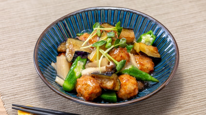 【朝食　冬メニュー】 和風みぞれつくね