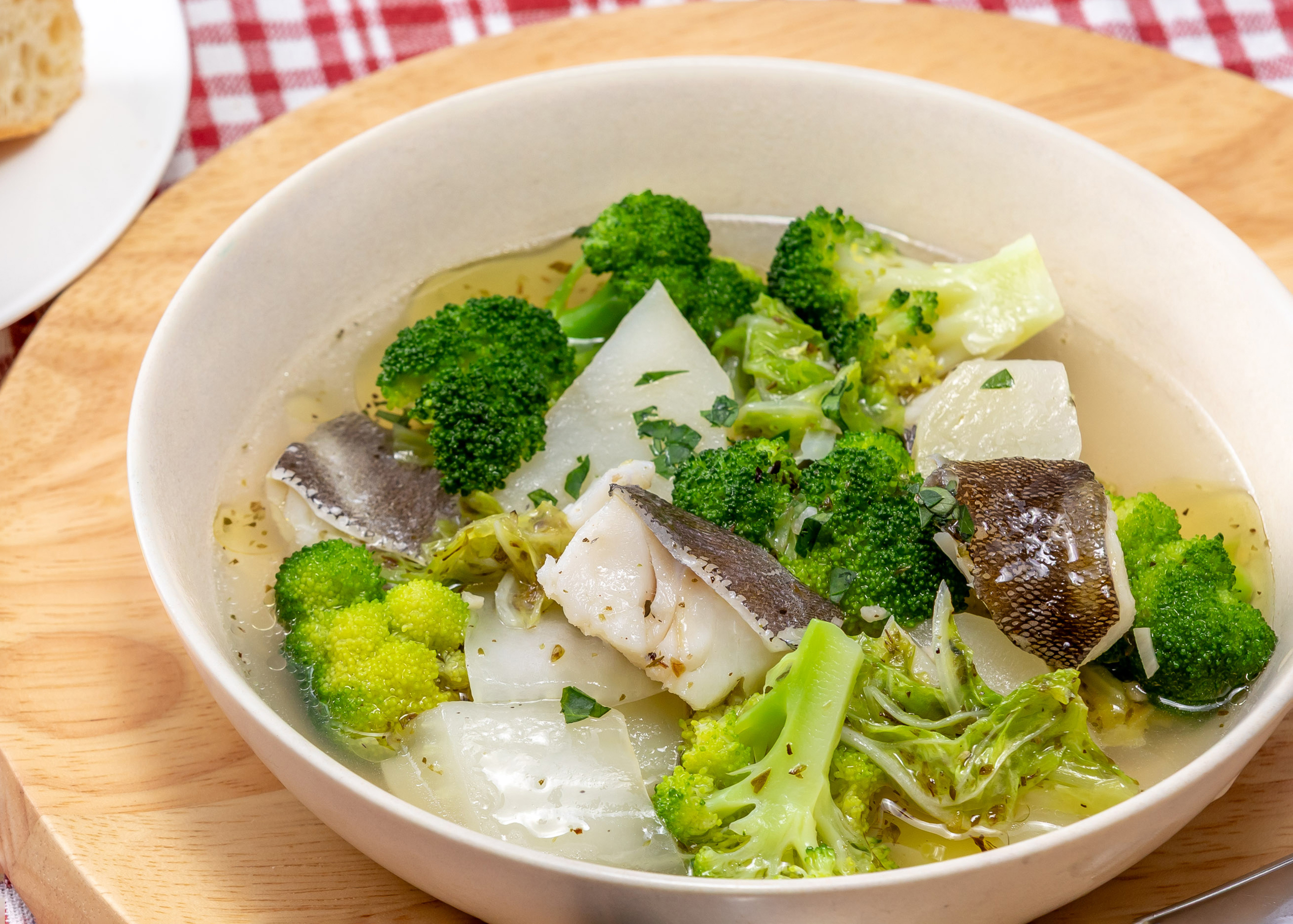 【朝食 | 冬メニュー】鱈と野菜のズッパ仕立て