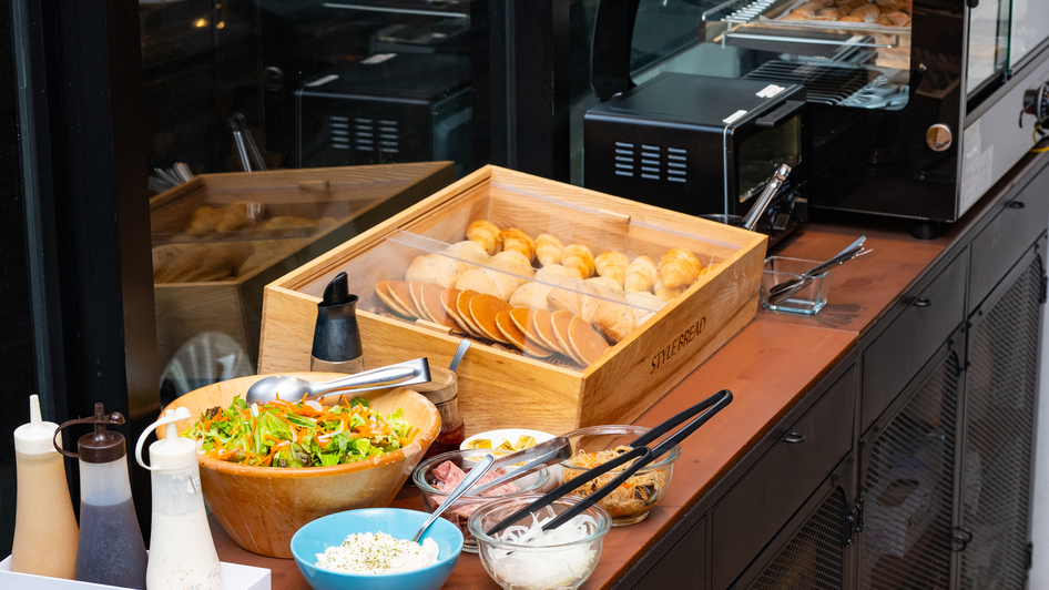 朝から体に嬉しいメニューを準備しております。