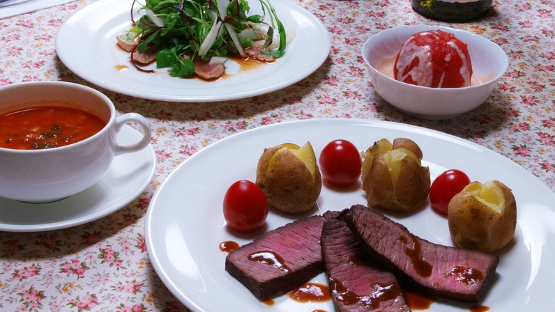 【1泊夕/朝食付き】暖炉を見つめながら 信州の食材をたっぷり使った和洋ディナー♪