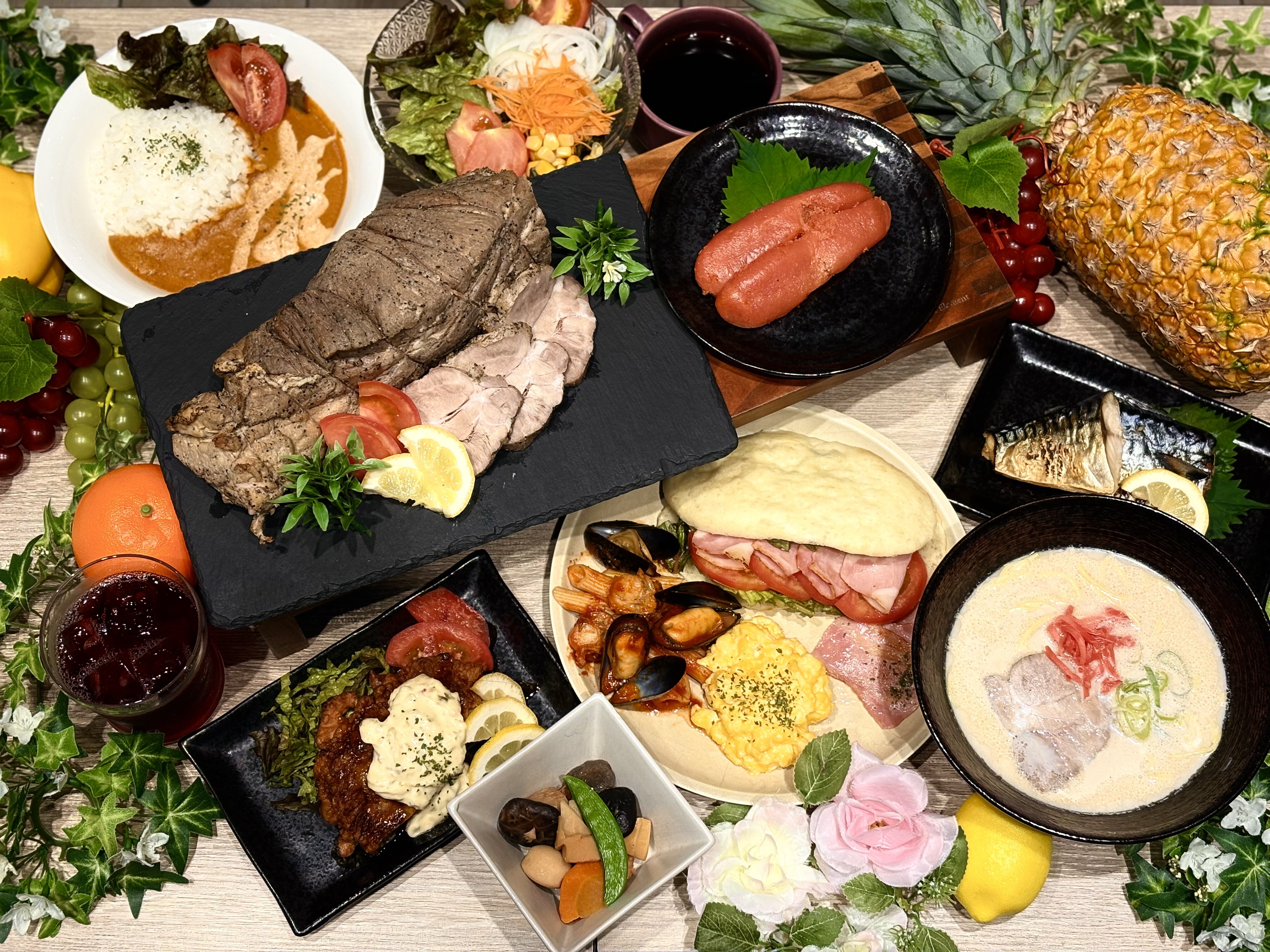 朝食ビュッフェ