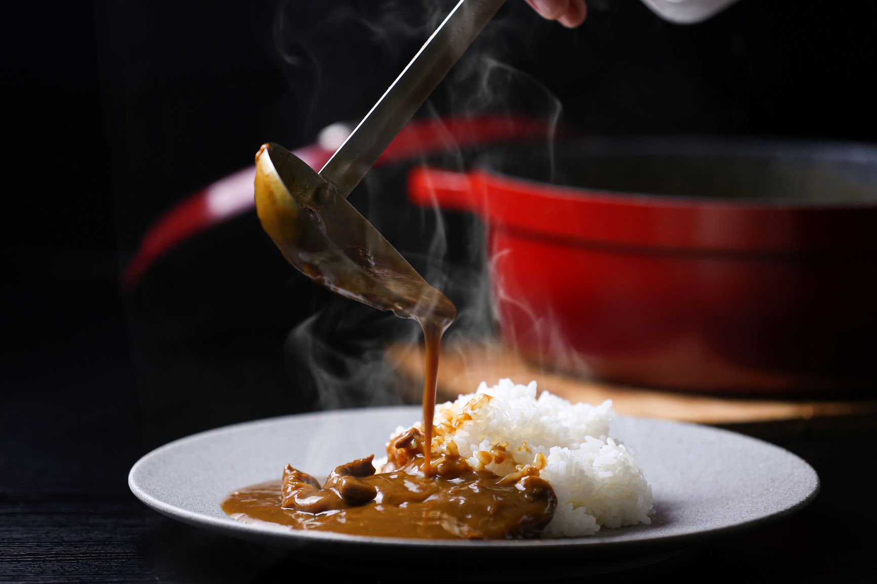 朝食　宮崎牛の牛すじカレー