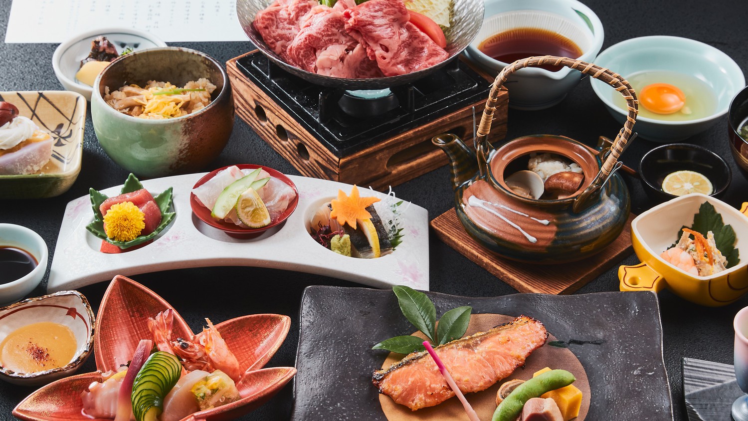 【基本会席】＜訳あり特価＆ポイントUP＞人気No.1の峠下牛が愉しめる旬彩和会席プラン＜★安芸会席＞