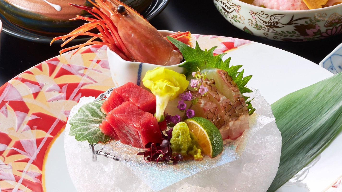 【夕食のみ×特選会席】厳選の旬魚・旬彩・ブランド牛を贅沢に＜特選会席■月花＞※朝食無し