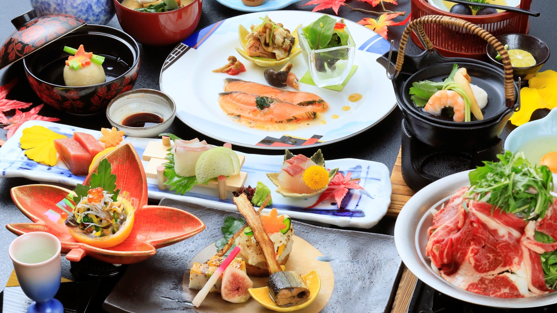 【早期割30×基本会席】旅館で味わうブランド牛と旬彩コースが最大5500円オフ＜★安芸会席＞