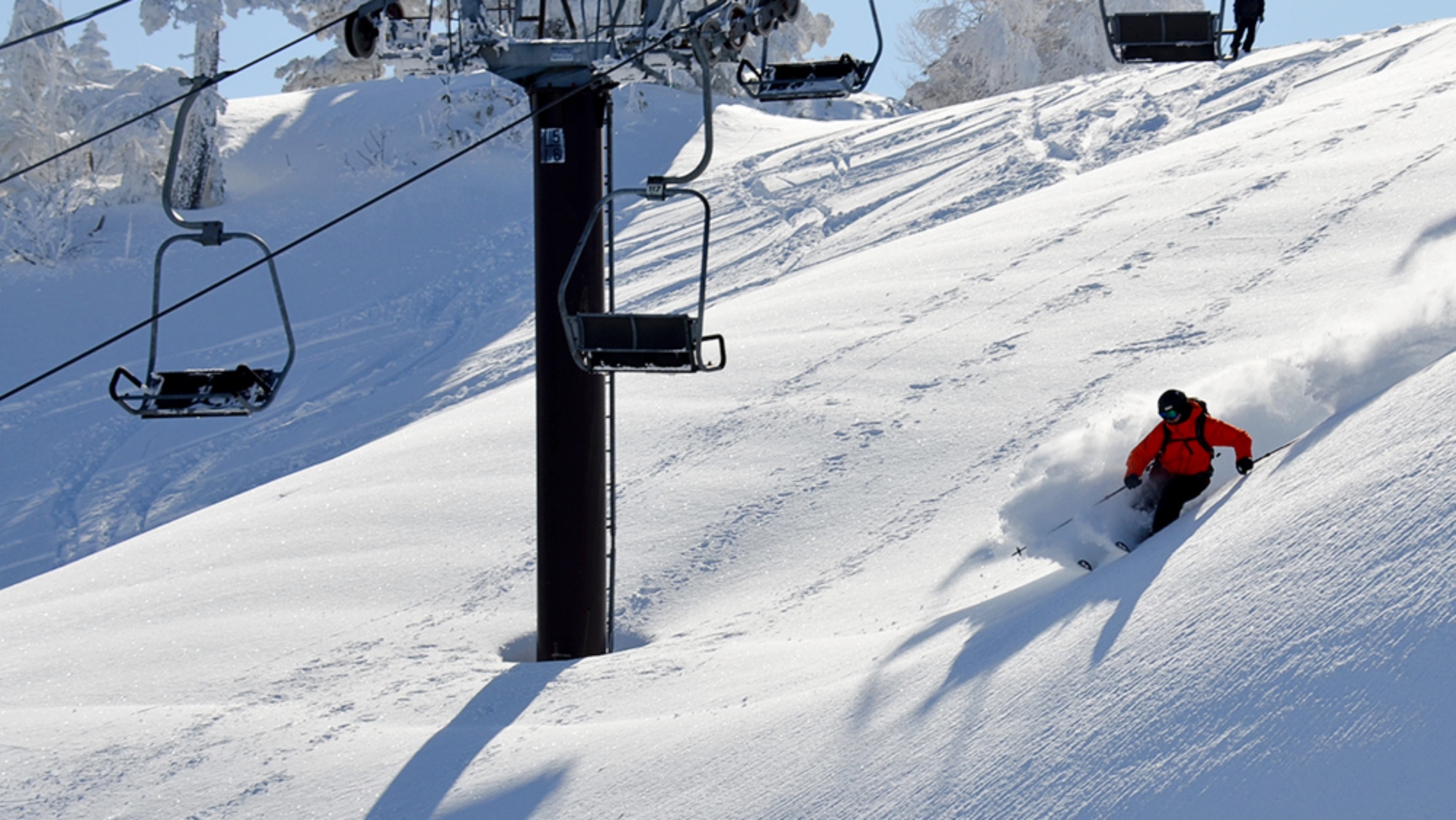 *志賀高原／日本有数の広さを誇る志賀高原！パウダースノーの雪山を颯爽と滑走！