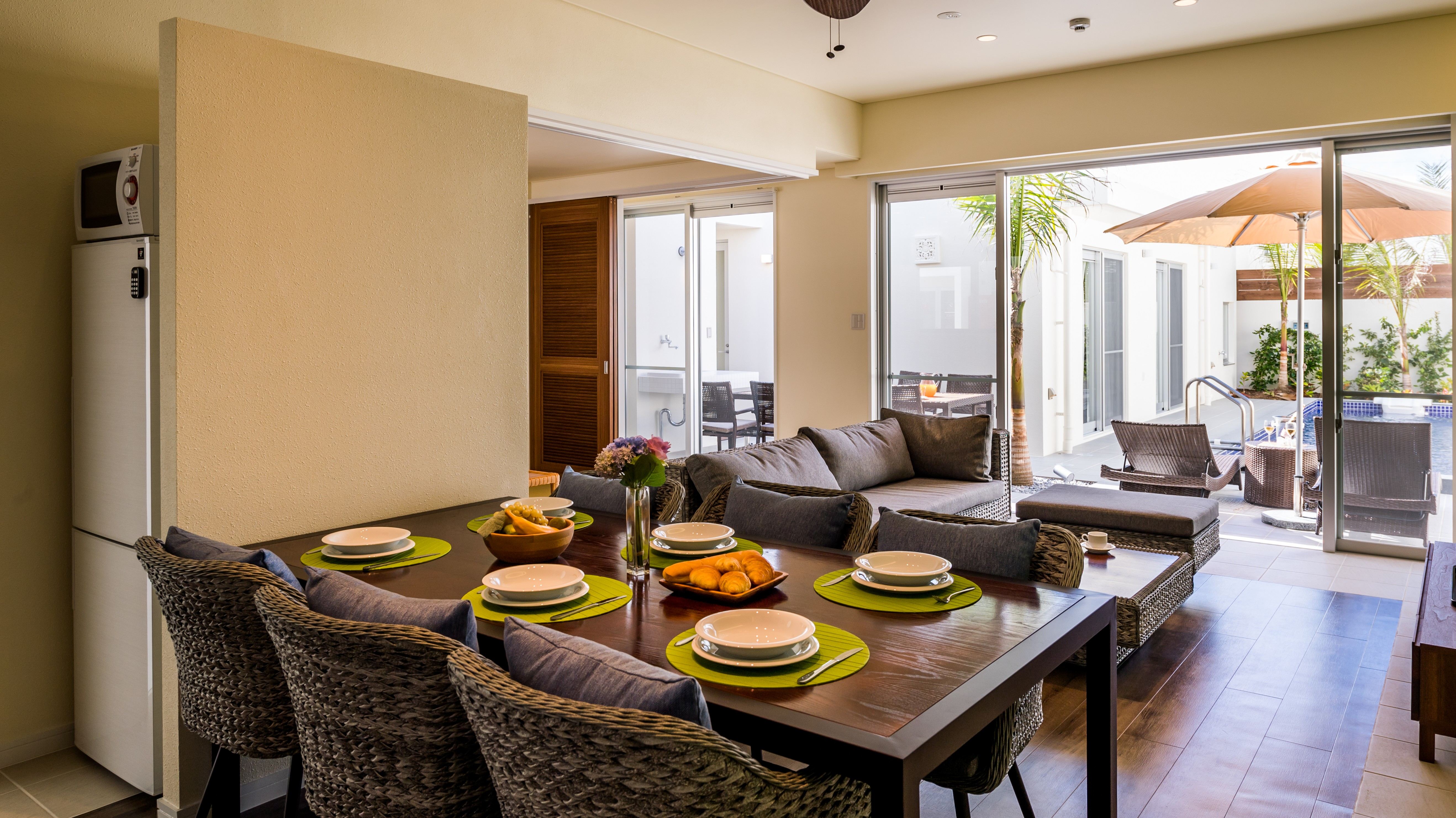 【ANTHURIUM：リビングダイニング】キッチン設備も充実！広々としたダイニングで賑やかに食事を。