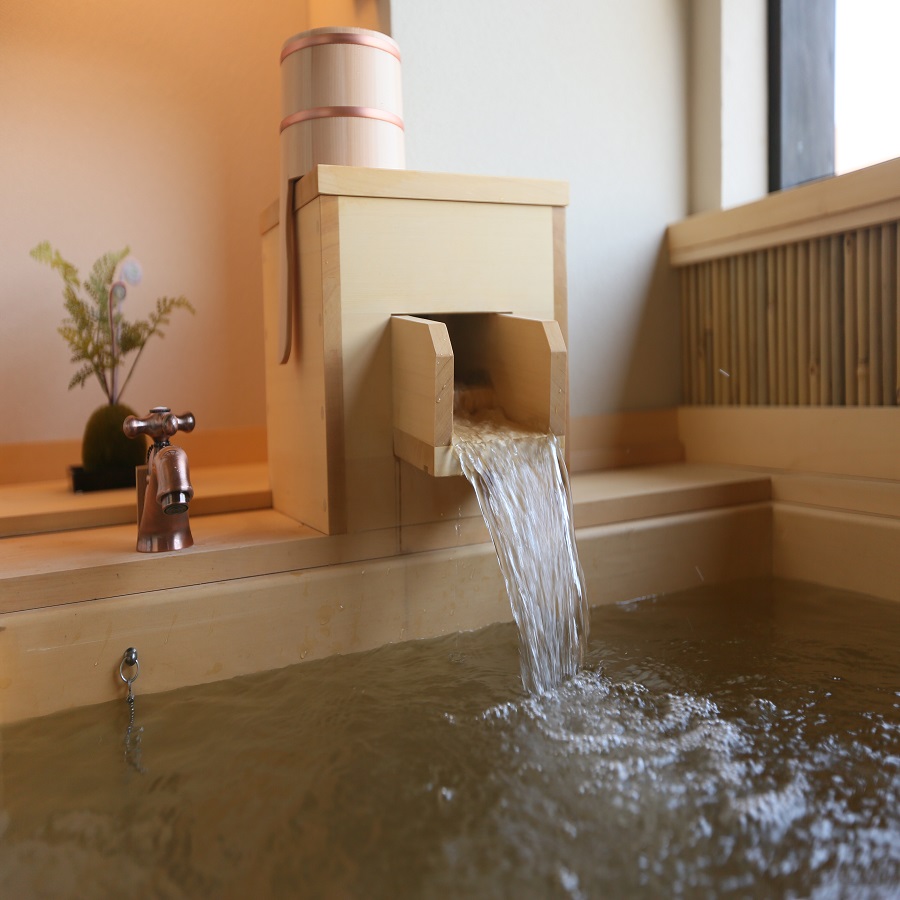 客室露天風呂(一例)