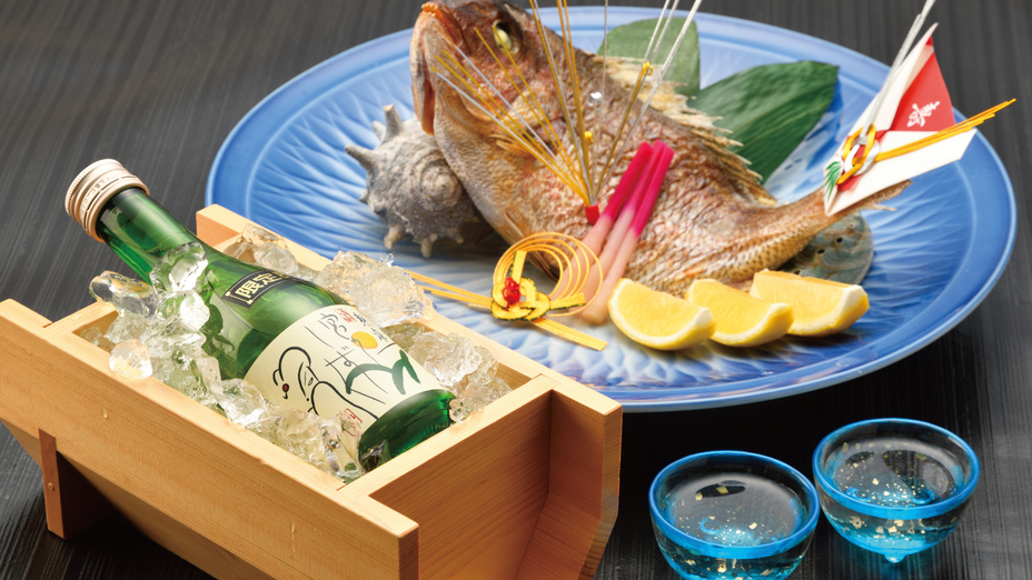 【大切な人と贅沢なひとときを】鯛と静岡の地酒で祝う！会席アニバーサリープラン　夕・朝食付き