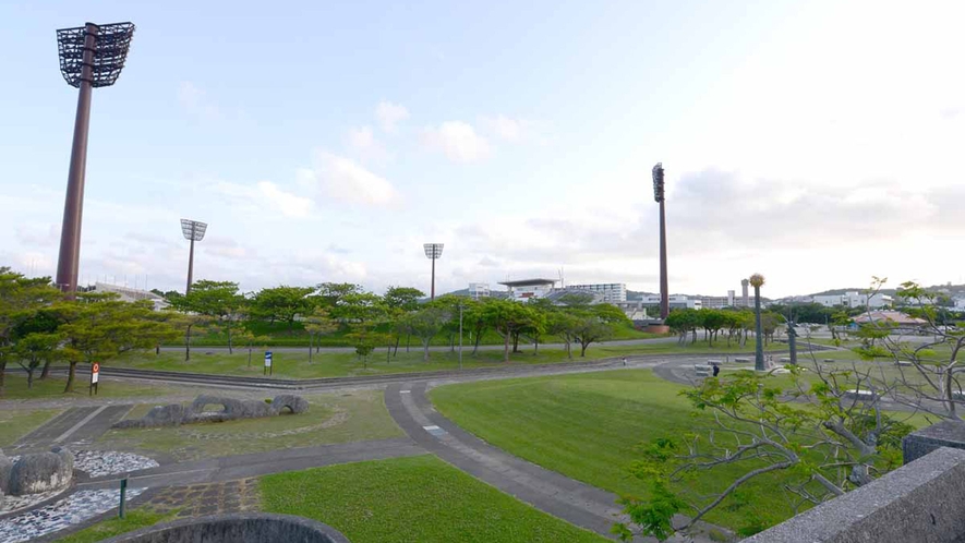 *当館目の前すぐ！沖縄県総合運動公園
